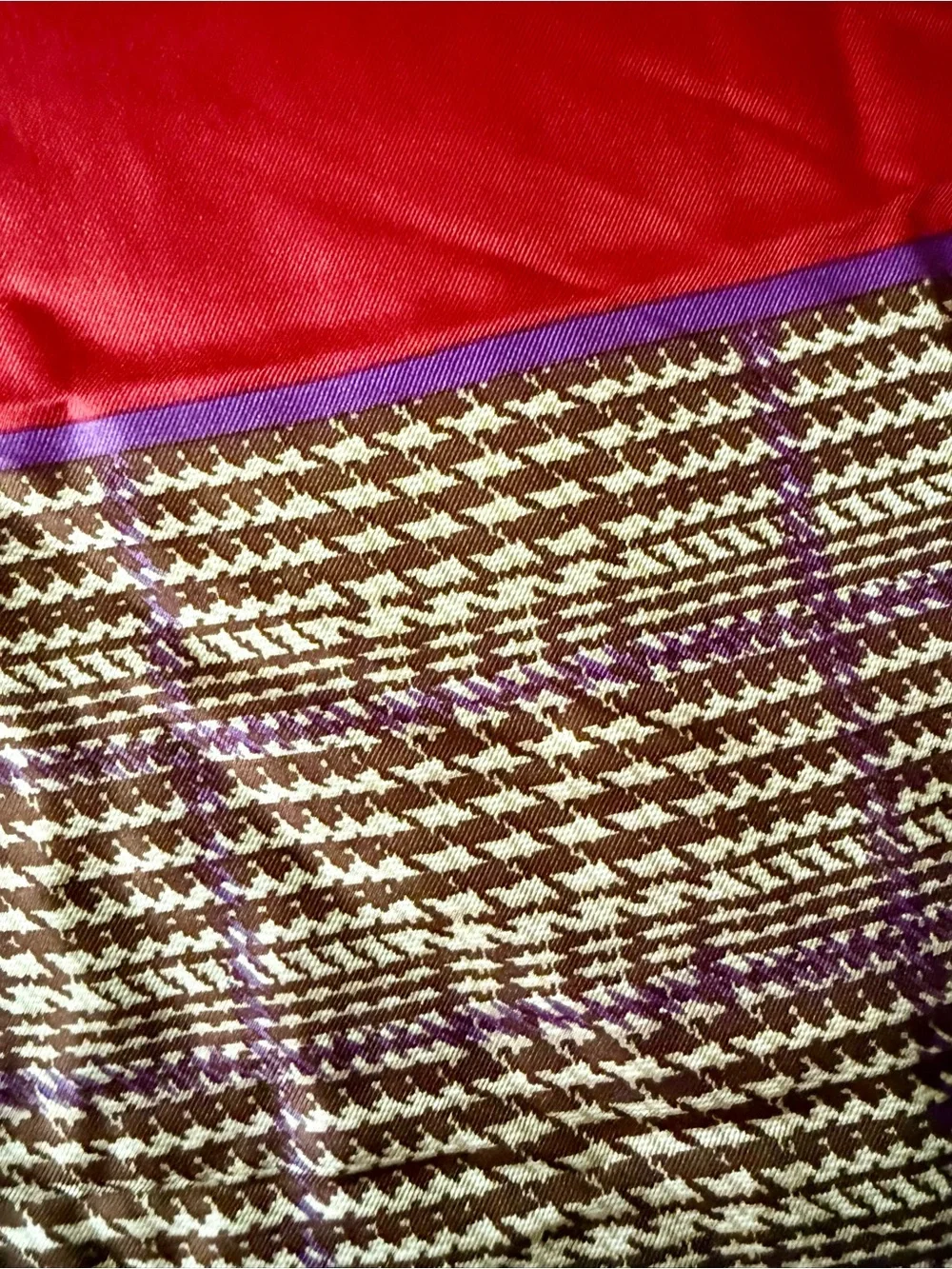 Vintage Silk Anne Klein Square Scarf